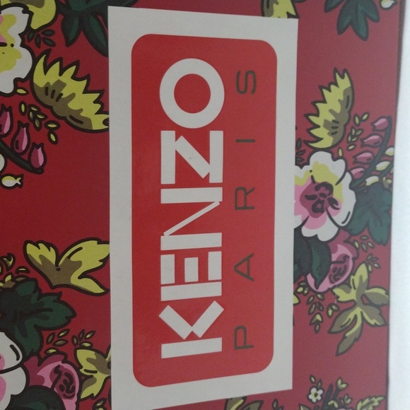 Kenzo Paris Red Floral Paper Bag - Picture 3 of 12